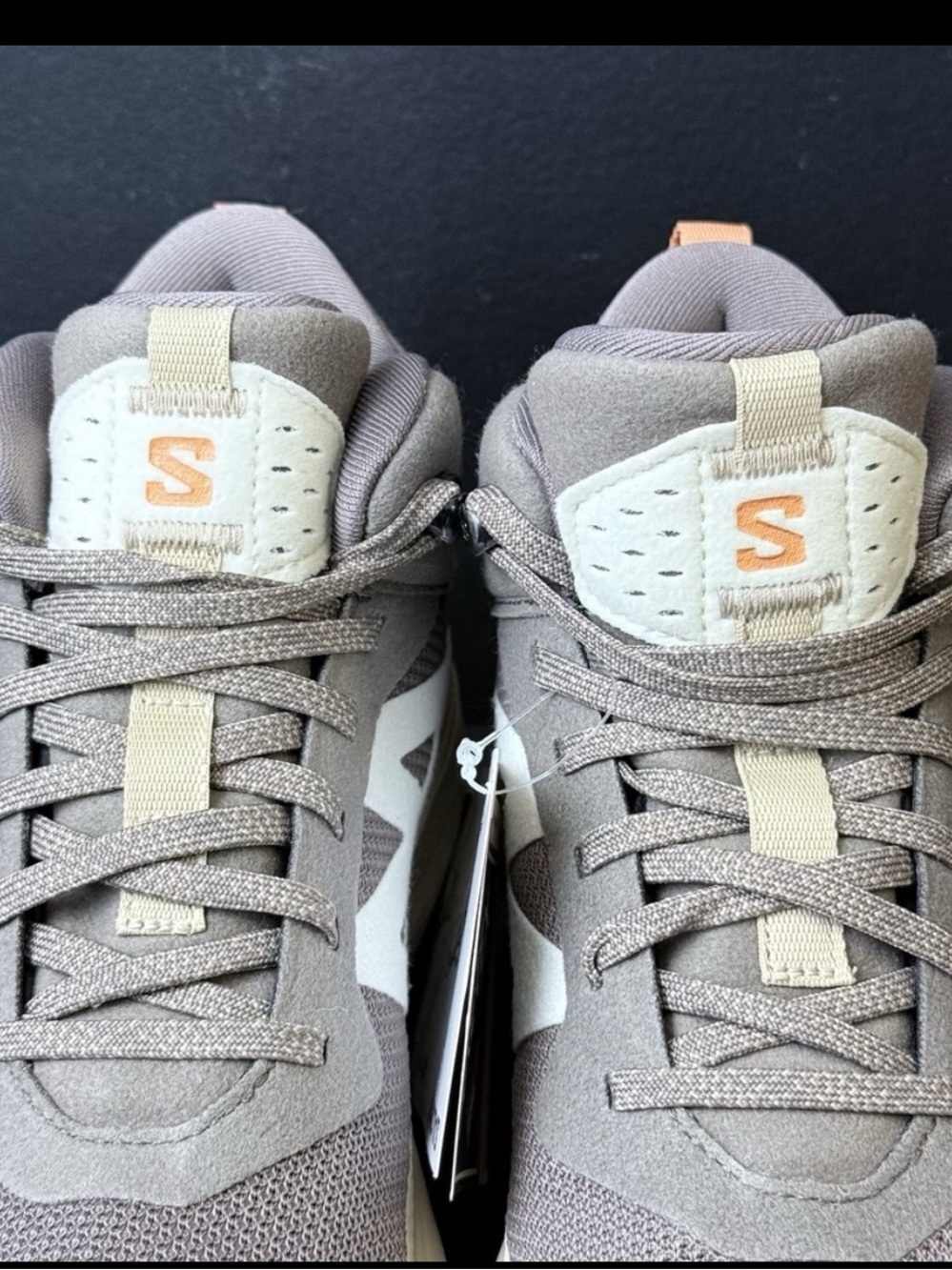 Salomon Women’s Athletic Shoes Taupe Beige Peach - Picture 8 of 13